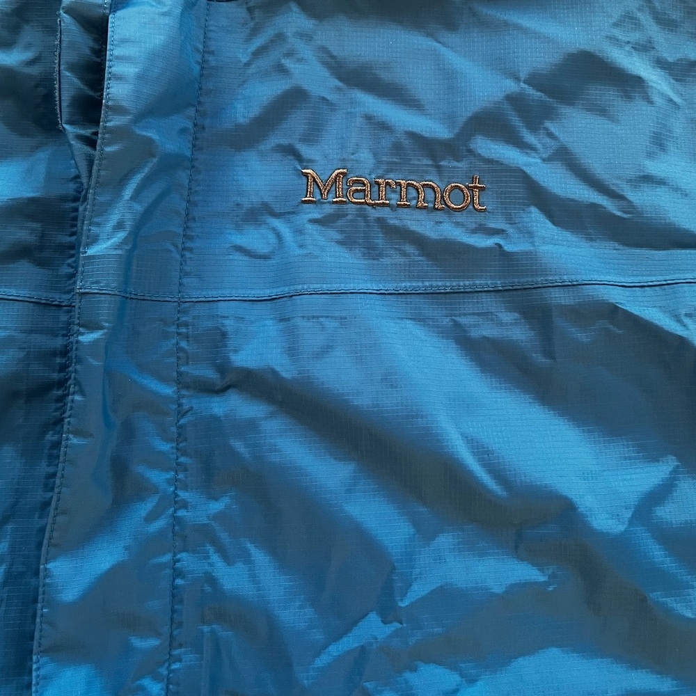 Marmot Men's Vibrant Blue Raincoat size L - Picture 5 of 17